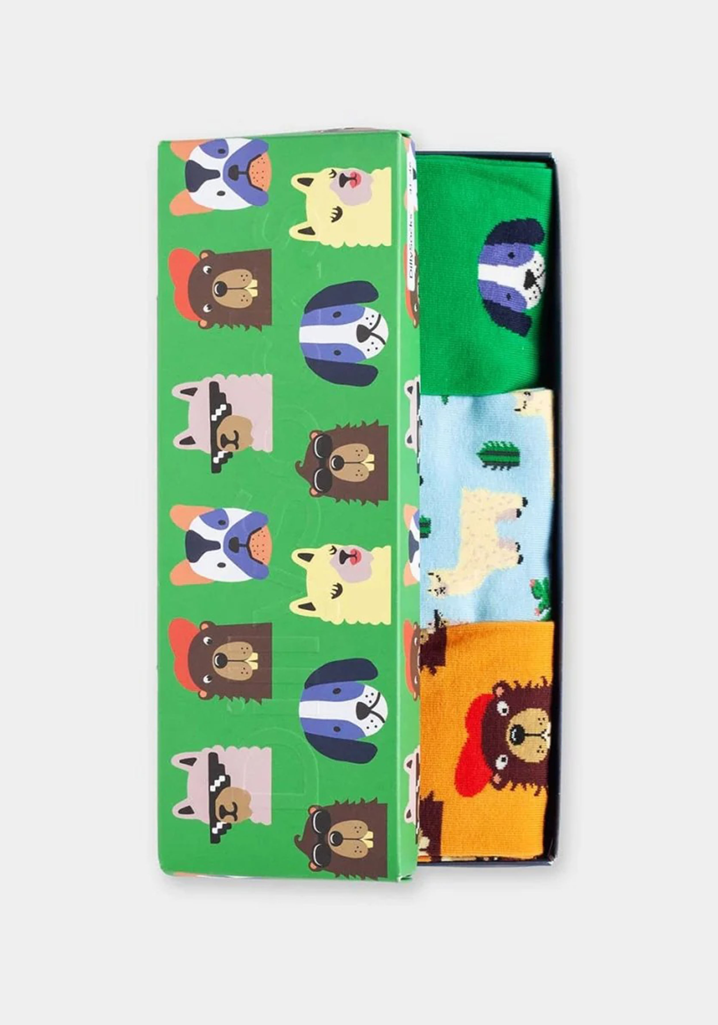 DillySocks Socken 3er-Pack Geschenkbox Paw & Friends