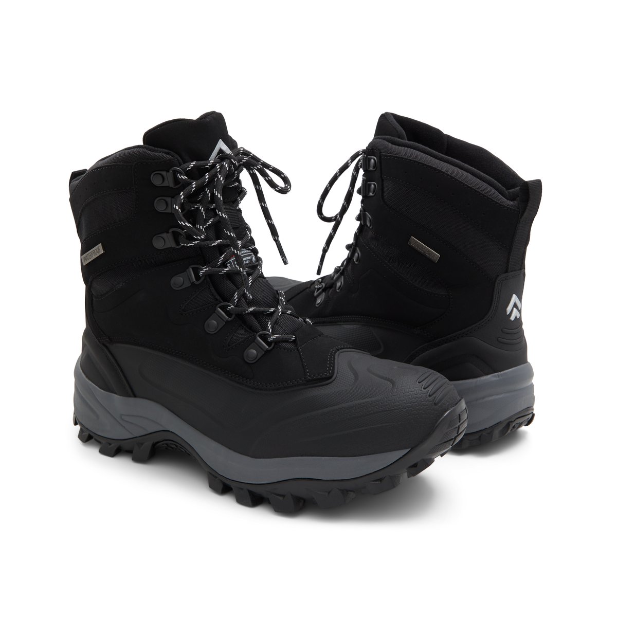 BANFF TRAIL-Craron-Bottes - Talon plat - Noir/Noir