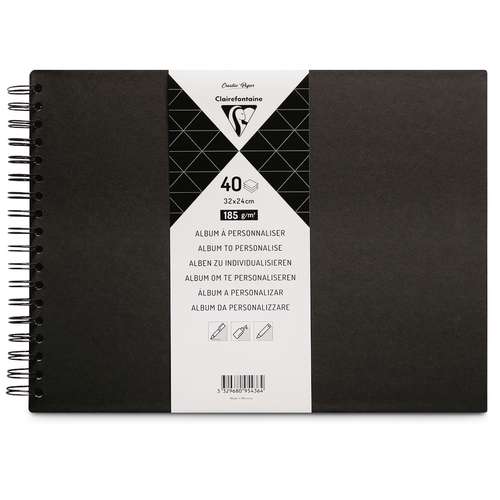 Clairefontaine schwarzes Spiralalbum zum Individualisieren
