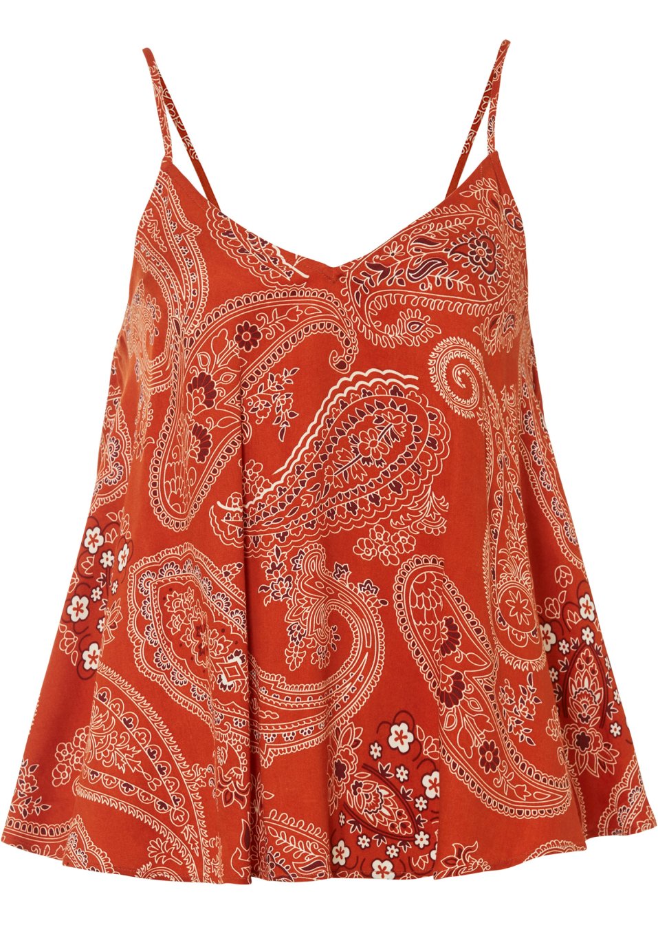 Top-blouse imprimé en viscose