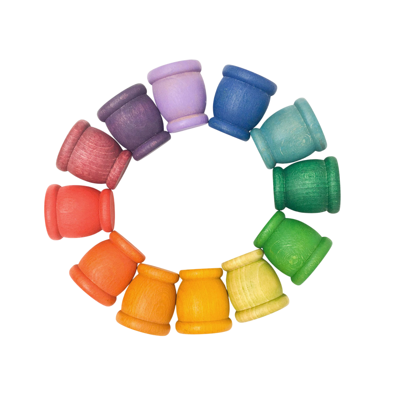 Holzbecher Mates 12 Stück Rainbow Grapat