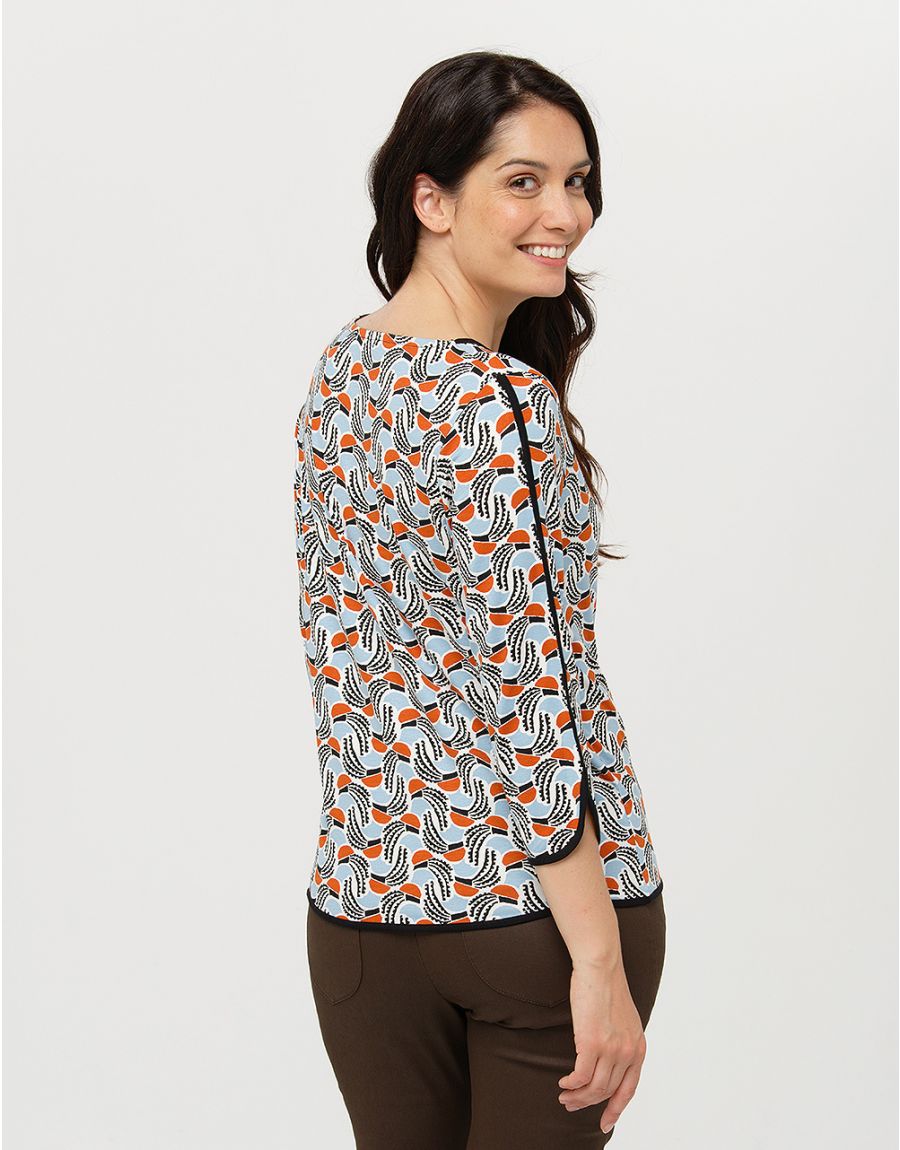 T-shirt fluide bleu