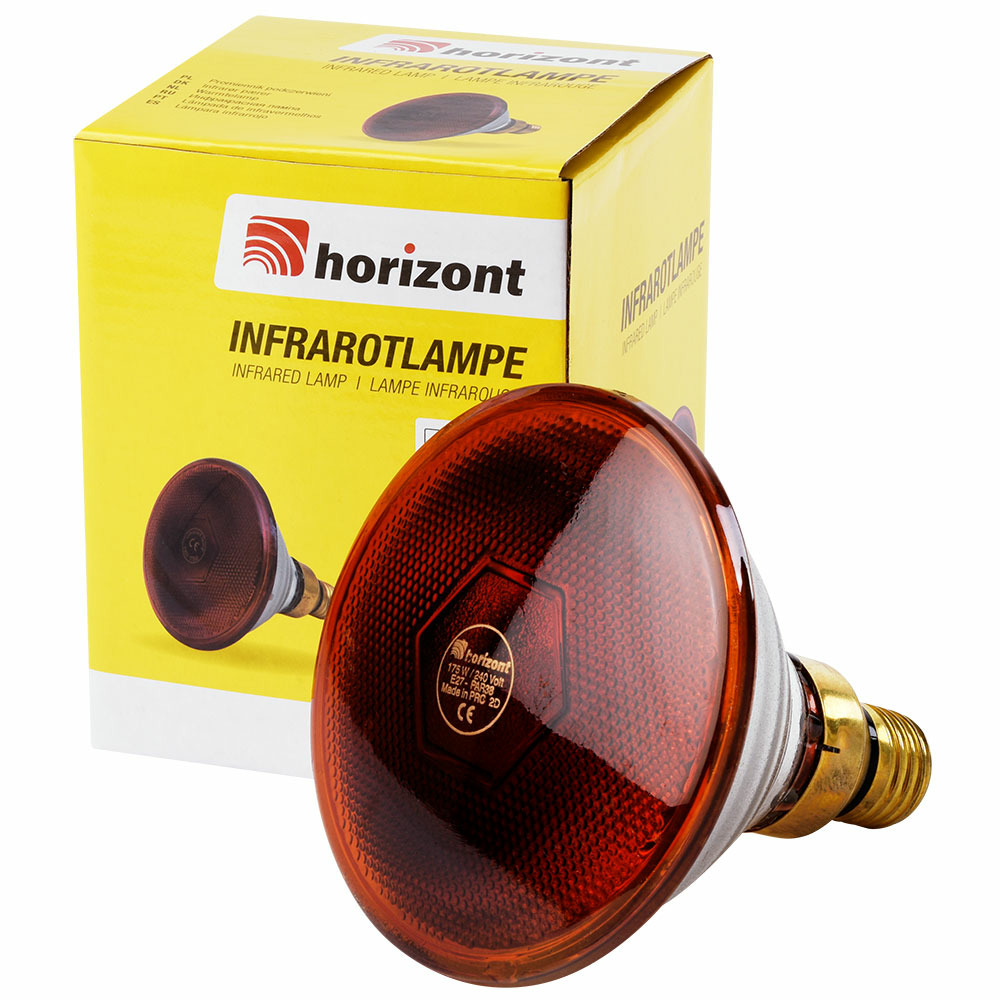 Ampoule infrarouge par 175 w rouge