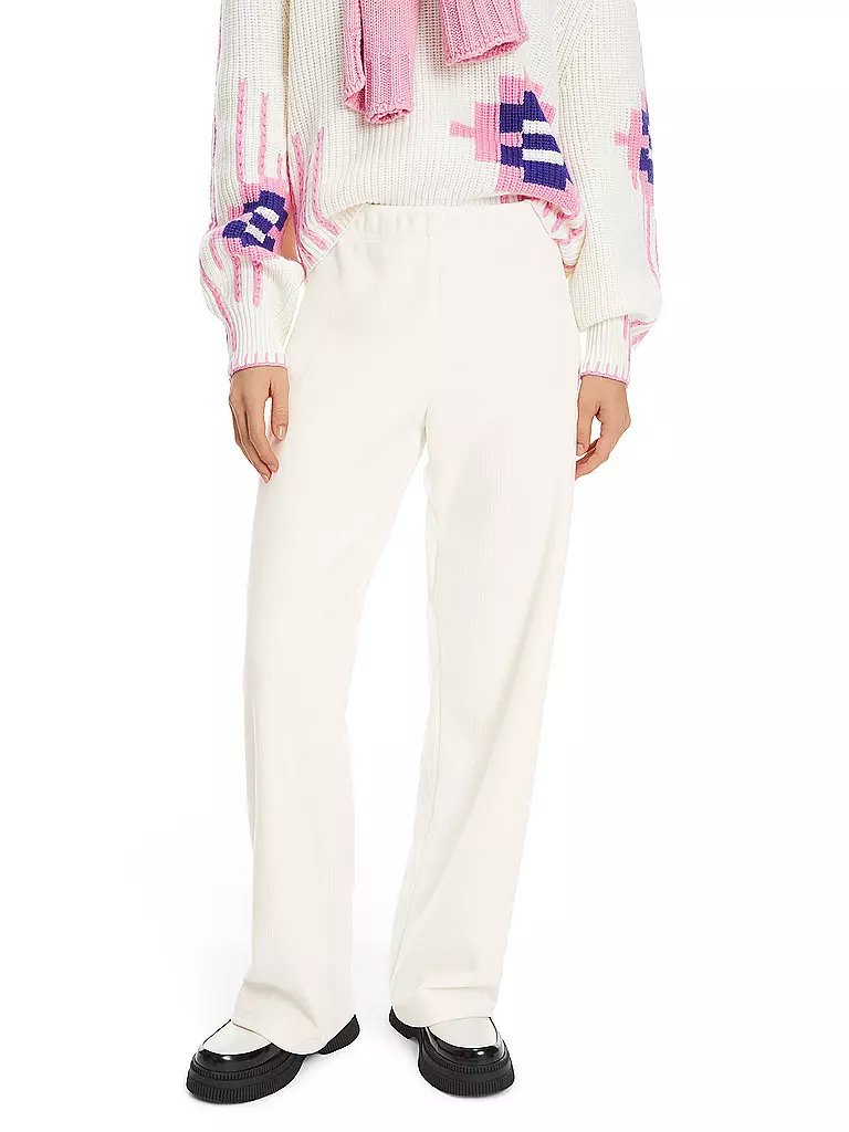 MARC CAIN Hose Jogging Fit WELBY weiss