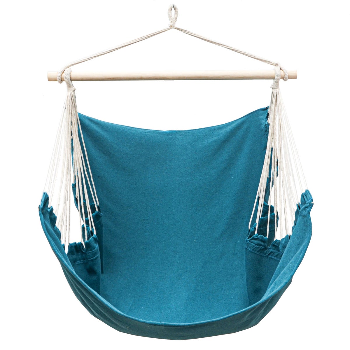 XL hangstoel relaxstoel 155x125cm tot 100kg in petrolblauw