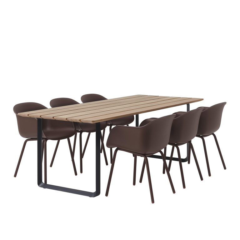 Muuto 70/70 tuintafel 225x90 zwart
