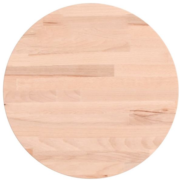 vidaXL Tampo de Mesa Redondo Ø30x1,5 cm Madeira de Faia Maciça - 3269671708
