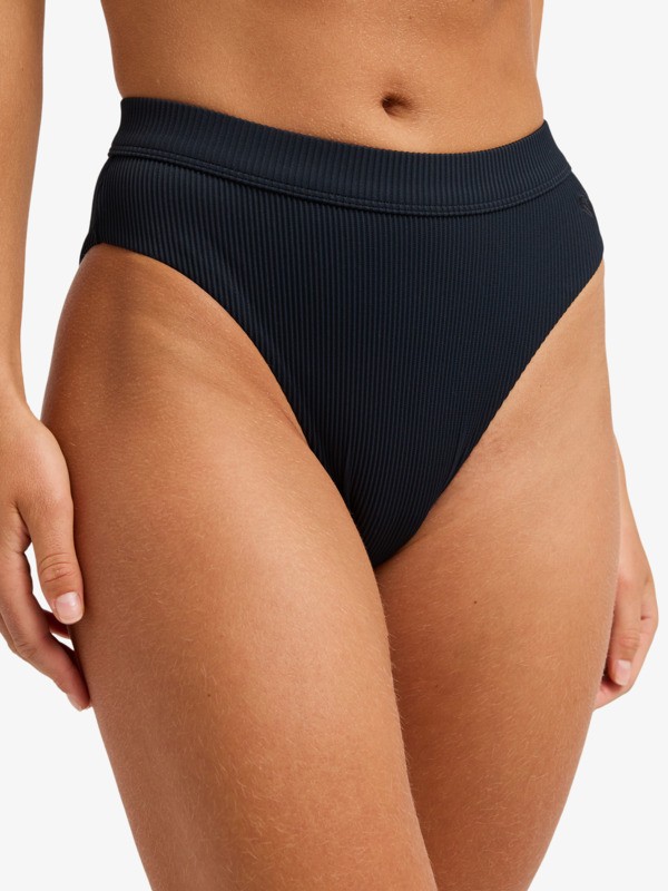 Roxy Love Classic High Leg Bas de bikini taille haute Noir Femme
