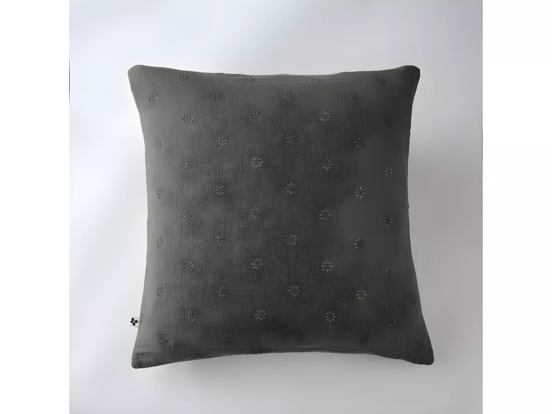 Taie d'oreiller Brodée Déco
