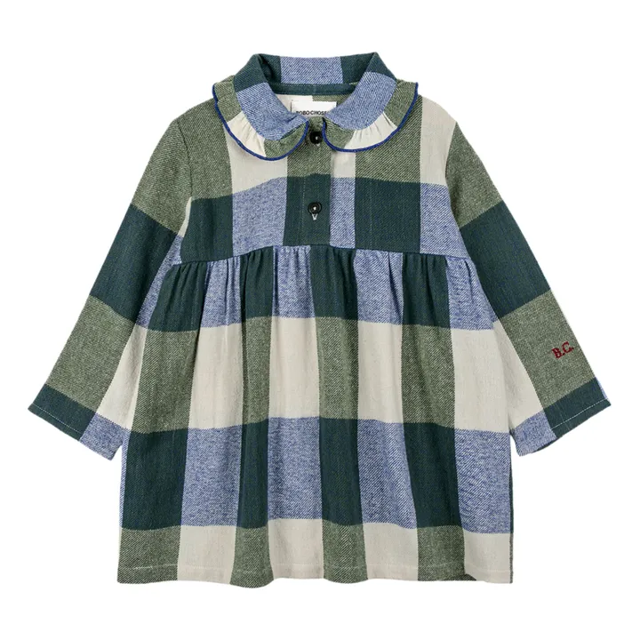 Bobo Choses Robe Flannelle Carreaux | Vert