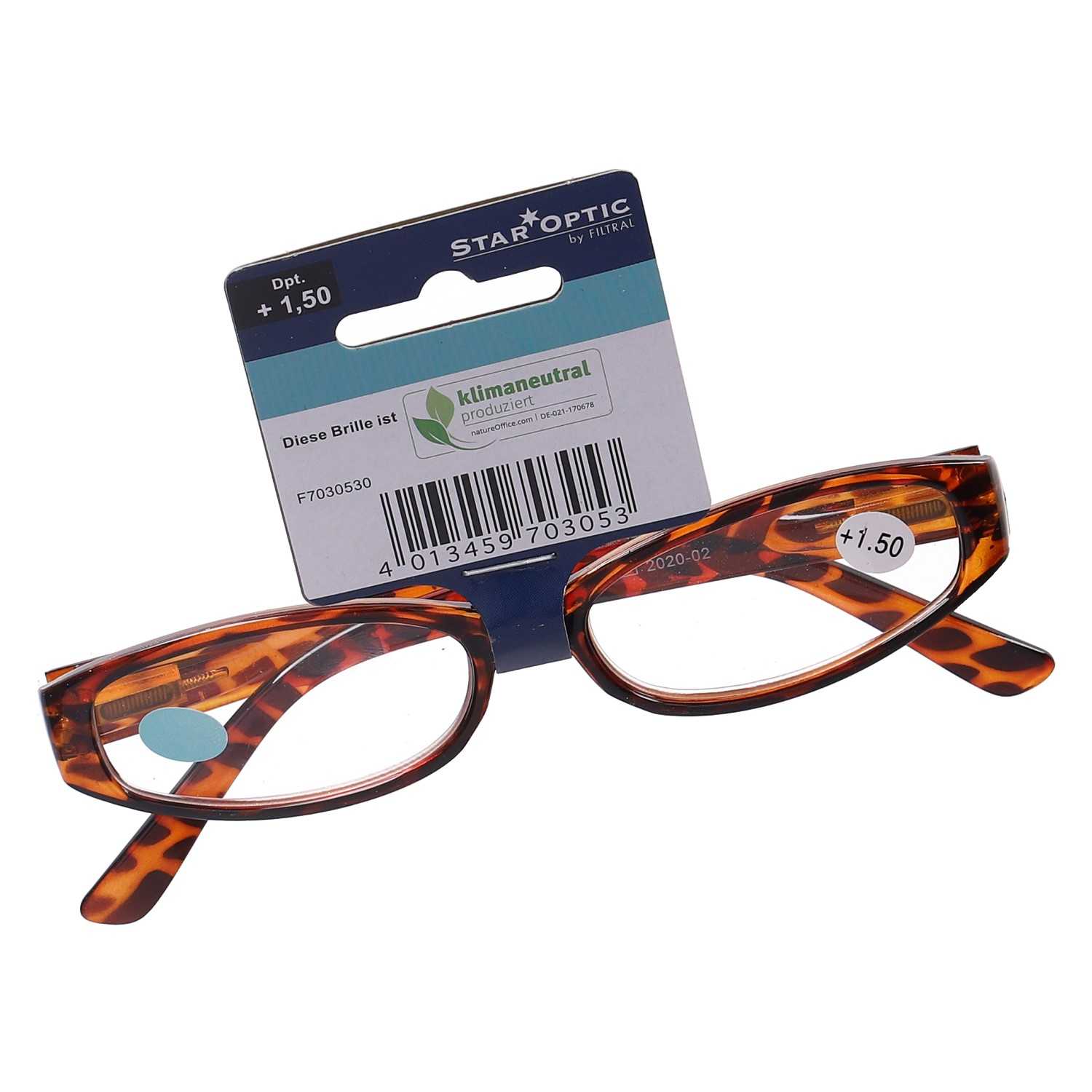 Star Optic Lesehilfe MD5 aus Kunststoff +3,0 Dioptrien camouflage braun