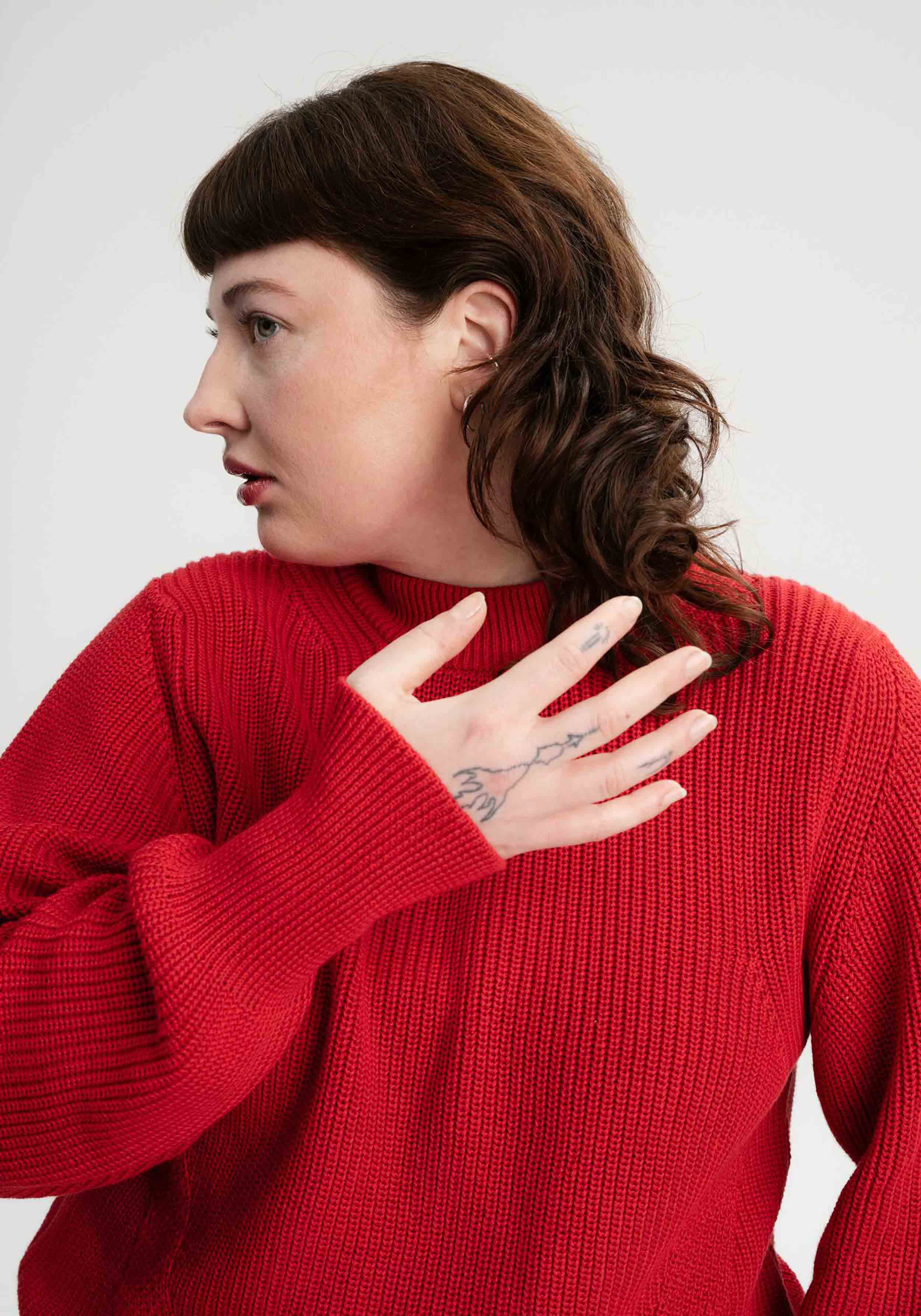 Mela Strickpullover Riya Pomegranate