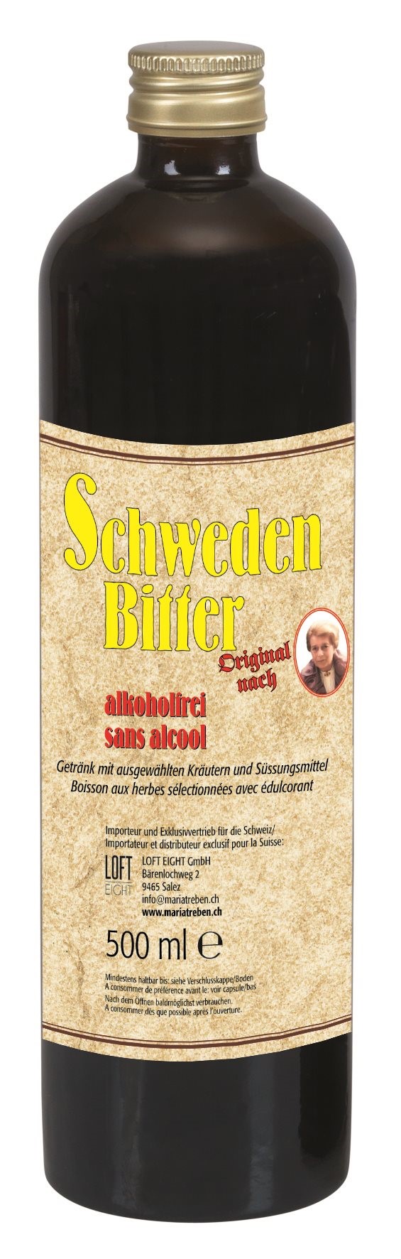 MARIA TREBEN Schwedenbitter Original nach Maria Treben<br>500 ml, Flasche, flüssig, Alkoholfrei