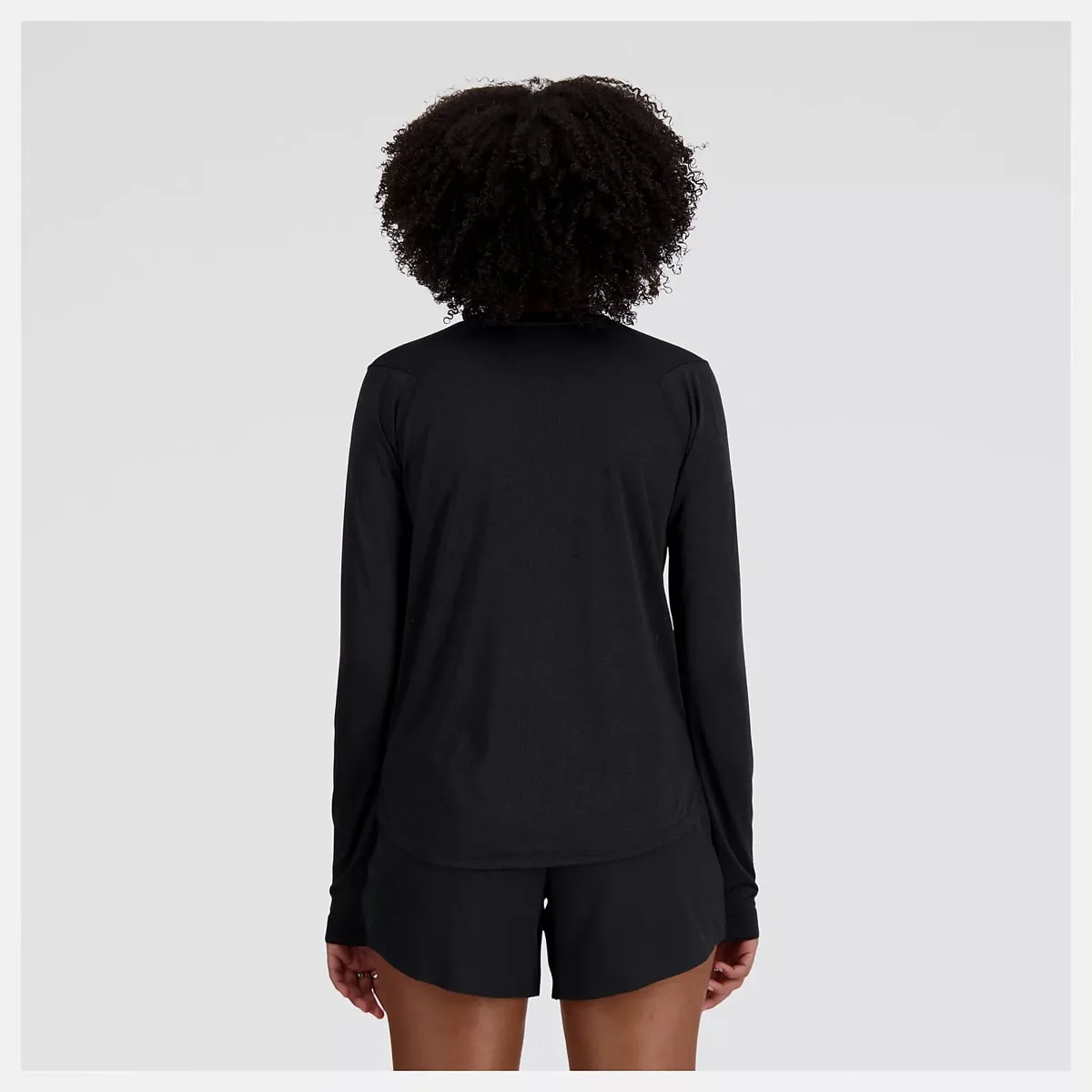 New Balance Athletics Long Sleeve Black Heather