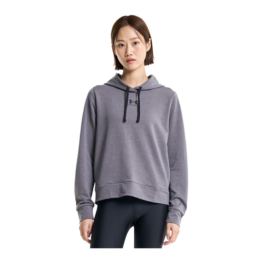 Under Armour UA RIVAL TERRY - Sweat Femme jet gray/black