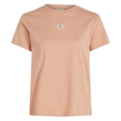 Tee-shirt à manches courtes femme Woven Label Regular Jersey CALVIN KLEIN