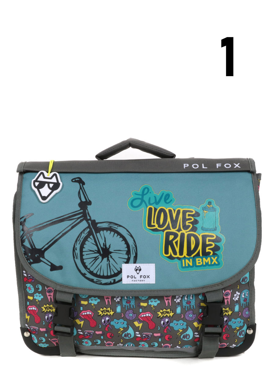Cartable RÀversible Pol Fox Rider 38 cm