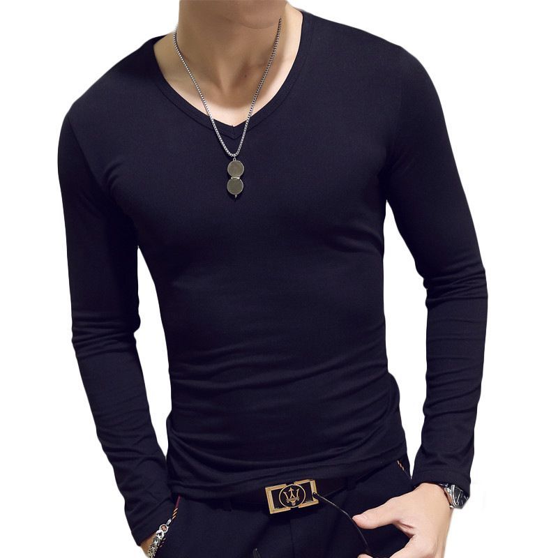 Acrius - T-shirt met lange mouwen en V-hals