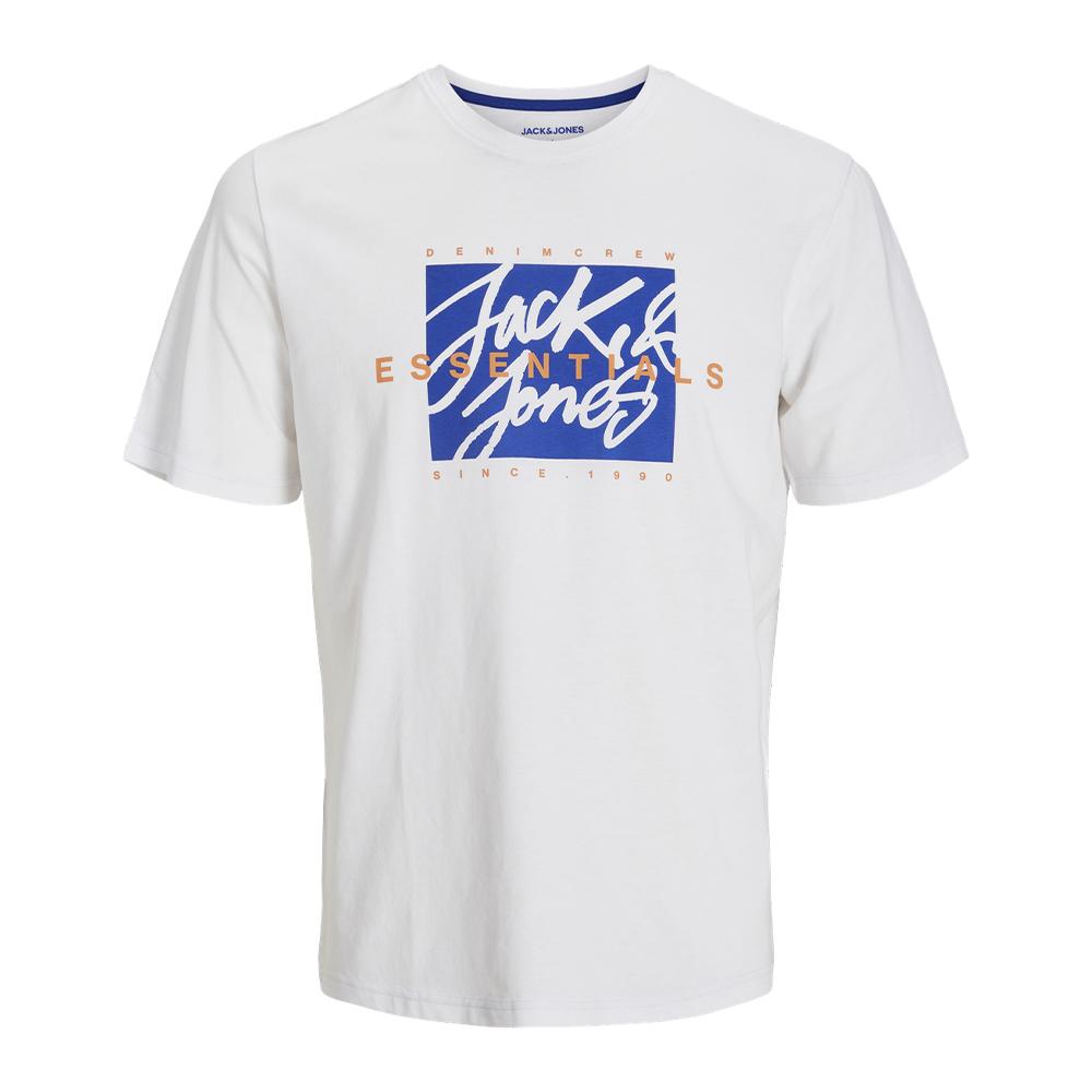 Jack & Jones T-shirt Blanc/Bleu/Orange Garçon Jack & Jones Crew