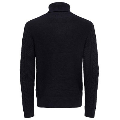 Pull homme Onsrigge Reg 3 Cable Roll Neck Knit ONLY AND SONS