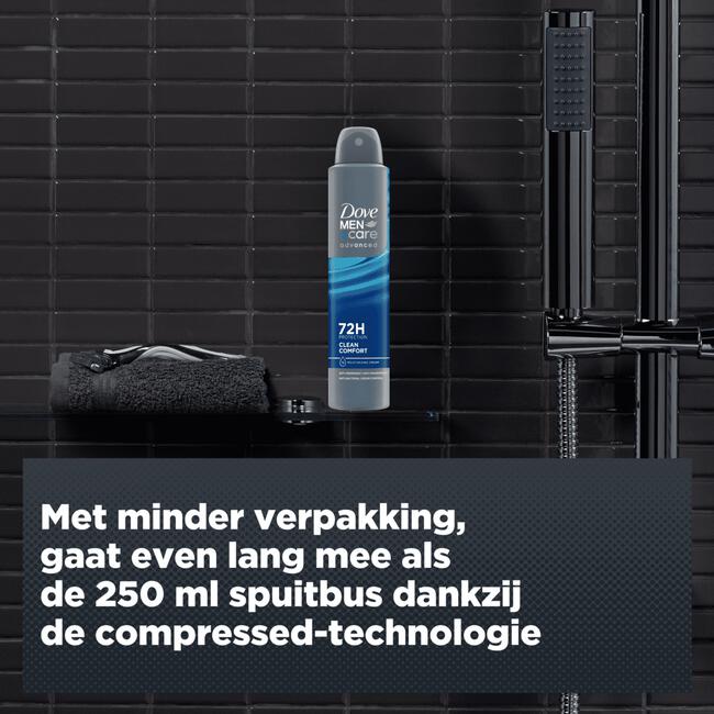Dove Men+Care Advanced Clean Comfort Anti-Transpirant Deodorant Spray 200 ML