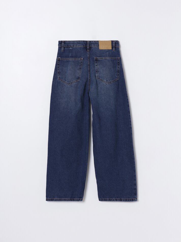 Jeans Barrel - Azul Escuro