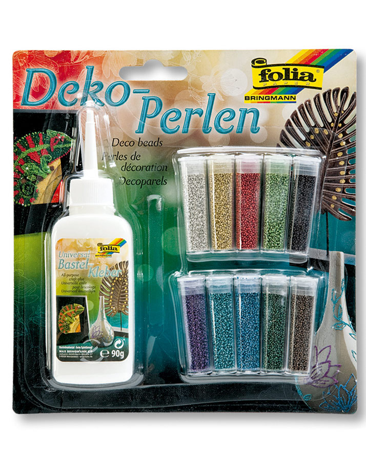 Deko-Perlenset KREATIV 11-teilig in bunt