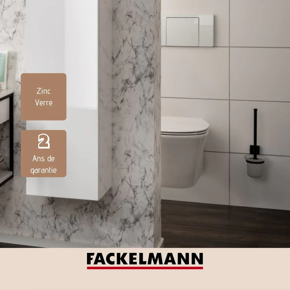 Brosse de toilette murale New York Fackelmann