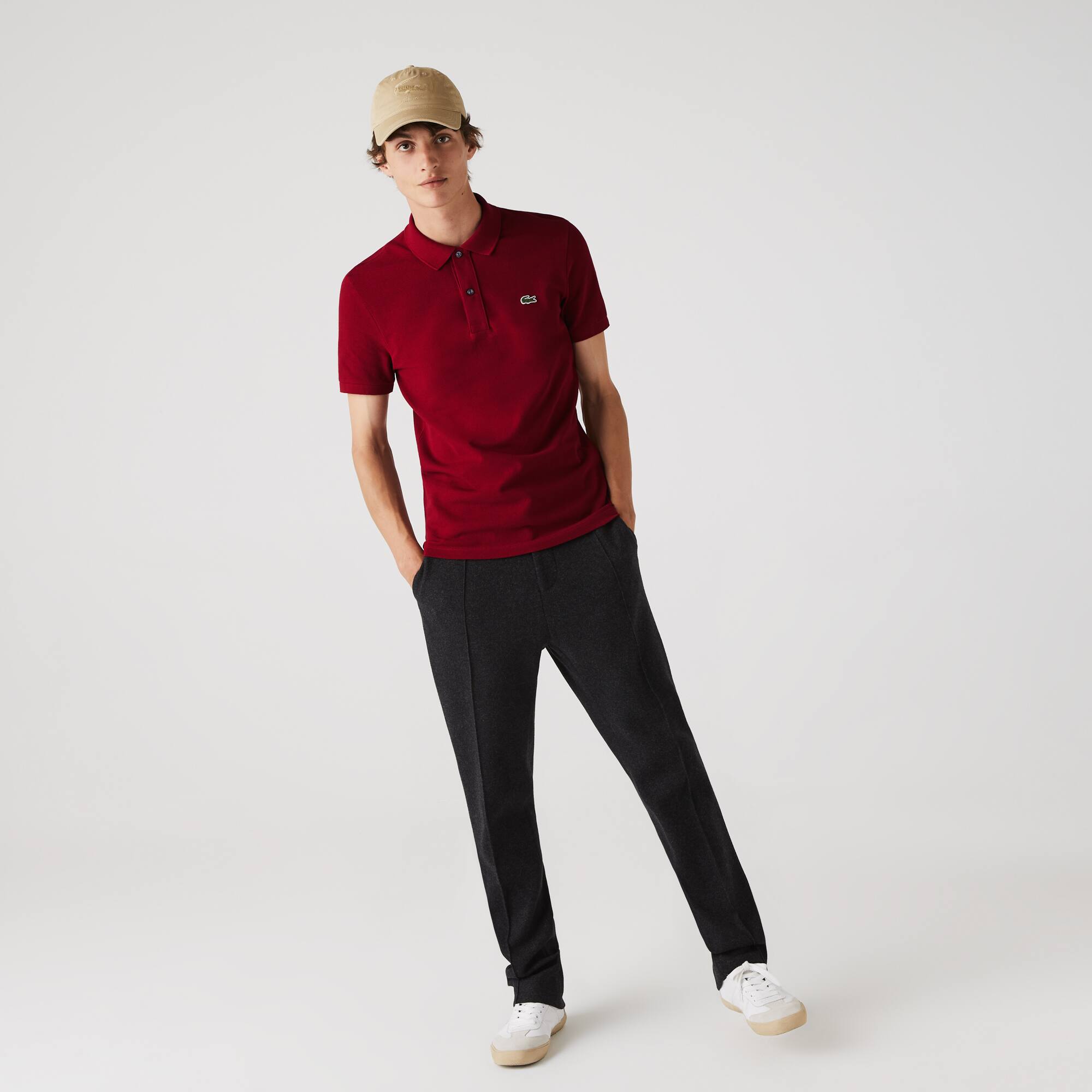 Polo Original L.12.12 slim fit coton petit piqué Manches Courtes - Rouge - Lacoste - Homme