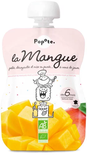 Petite gourde de Mangue dès 6 mois - Popote - L'unité 120g