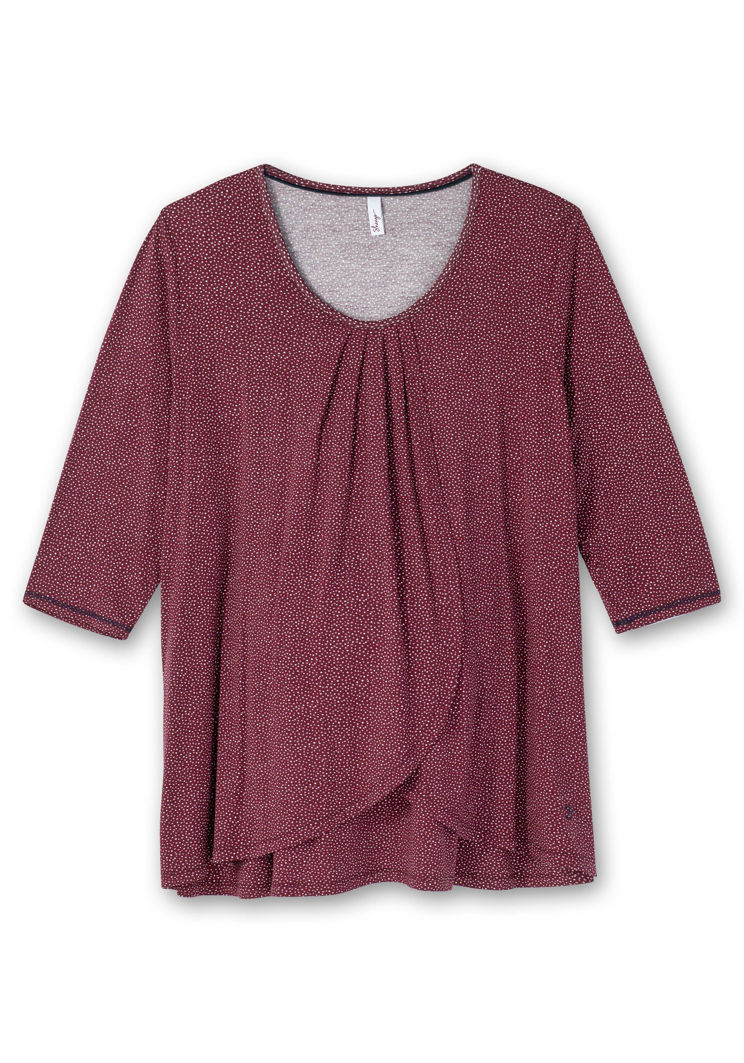 Stillshirt in Layer-Optik, mit Raffung am Ausschnitt