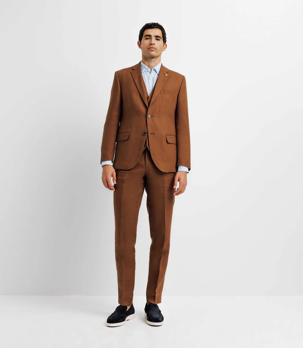 Veste ville 100% lin truffe