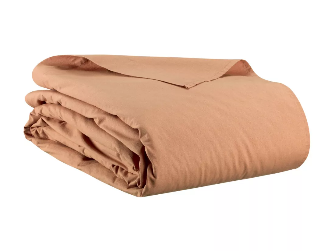 Drap plat Calita cannelle 240 x 300 cm Vivaraise