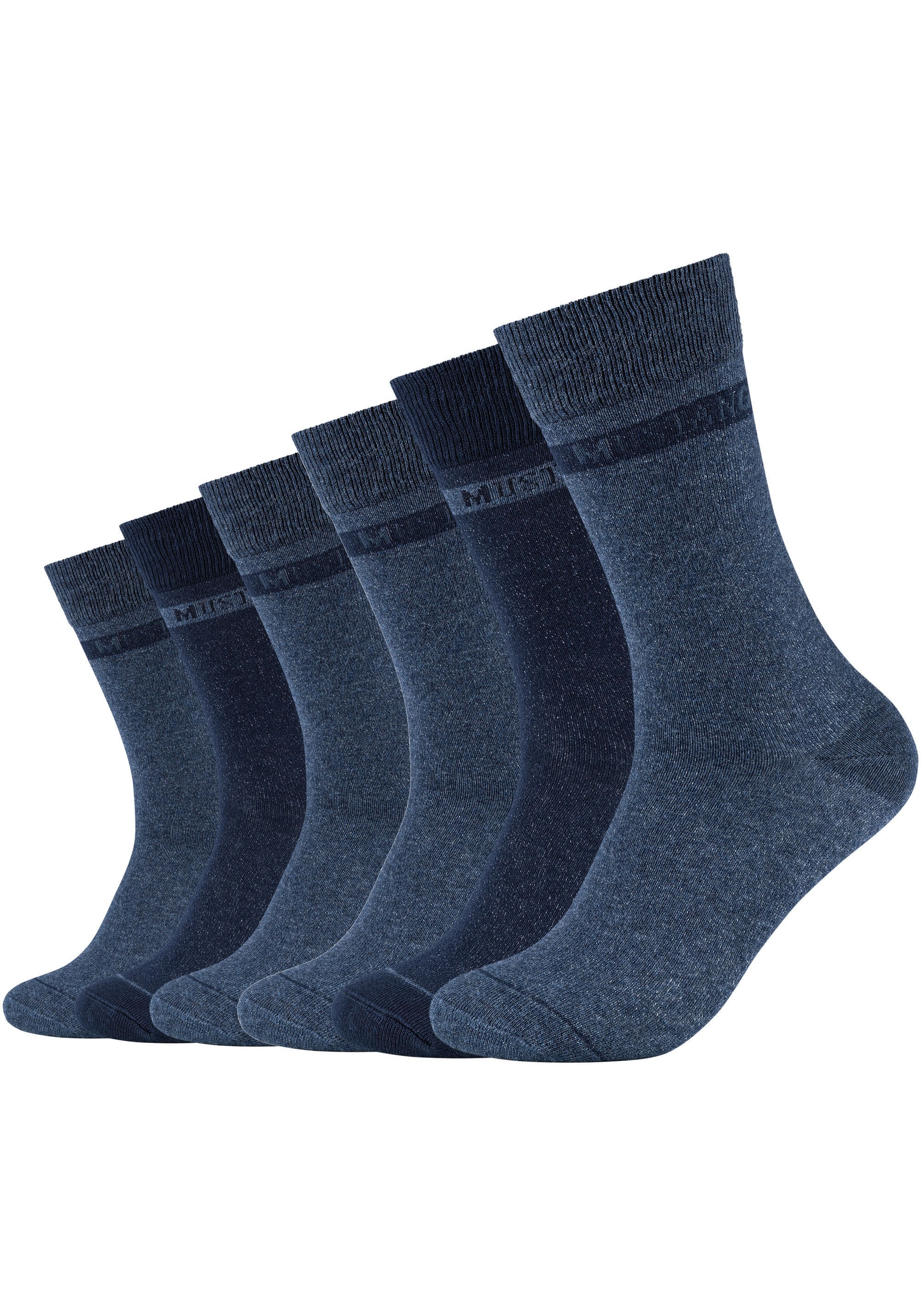 MUSTANG Socken »casual« 6 Stk. tlg. weicher und elastischer Komfortbund