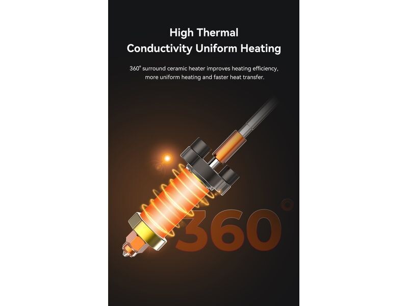 Creality K2 Plus Keramik Heizblock Kit Mit Quick-swap Nozzle für 350 °C