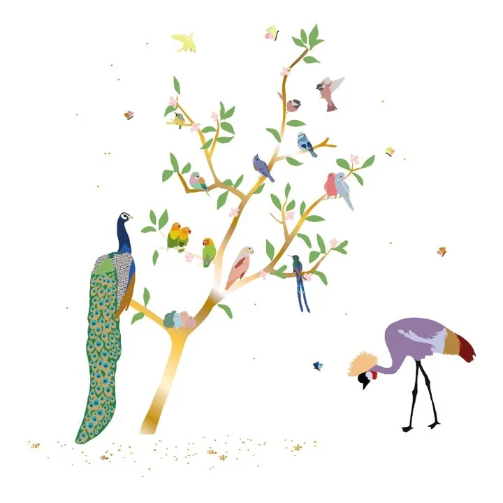 MIMI'lou Sticker géant avec oiseaux