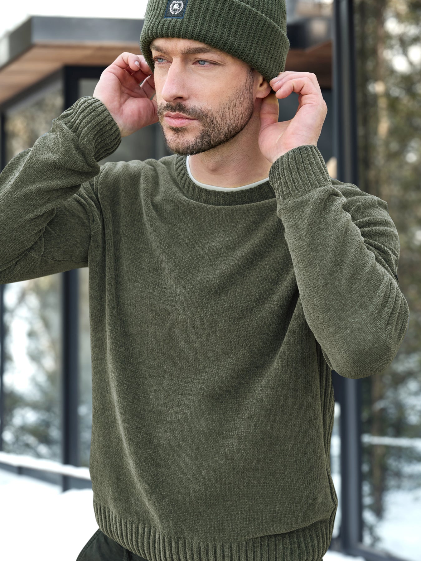 Herren Strickpullover, weich wie Samt