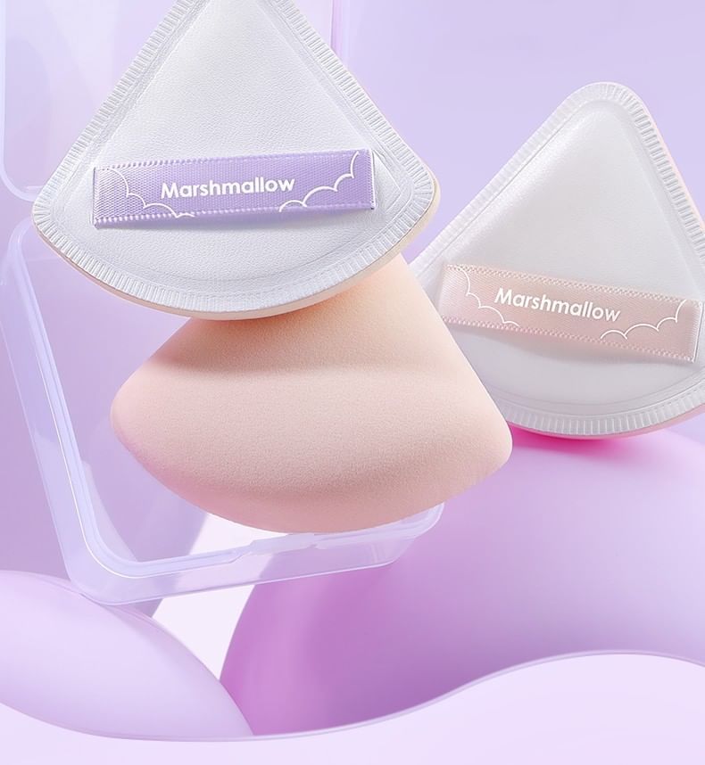 Puremantis - Set van 2: Marshmallow kussenpoef