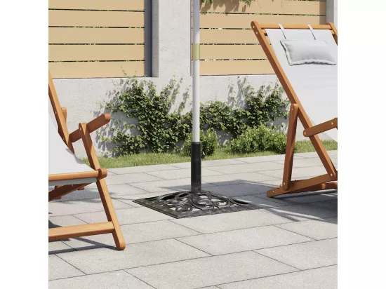 Socle de parasol vert 12 kg 49 cm fonte