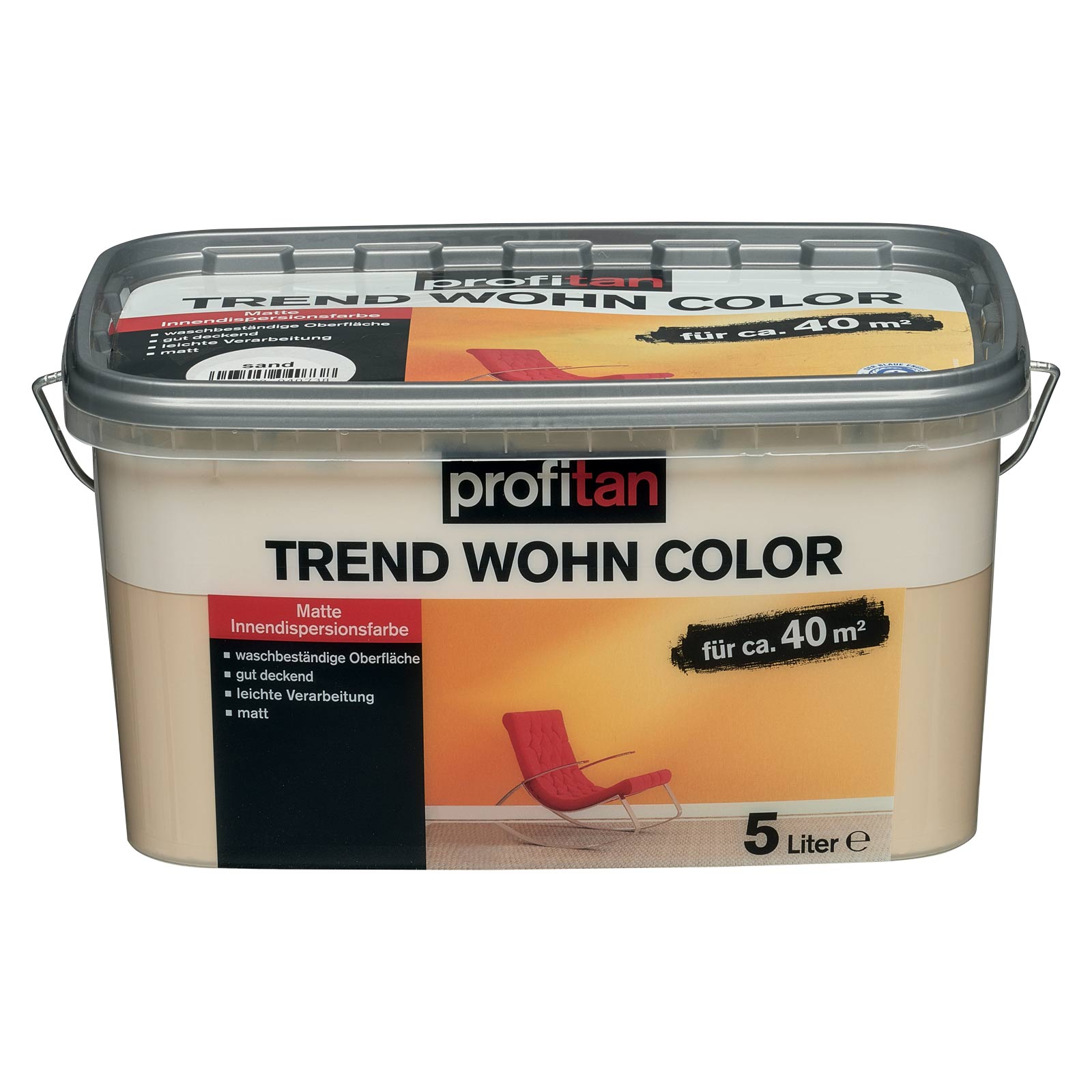 profitan Wandfarbe Trend Wohn Color - sand matt - 5 Liter