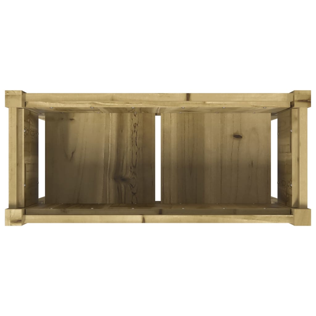 Jardinière avec pieds 70x31x70 cm bois de pin imprégné