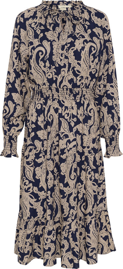 Cream CRLucy Long Dress Blue paisley