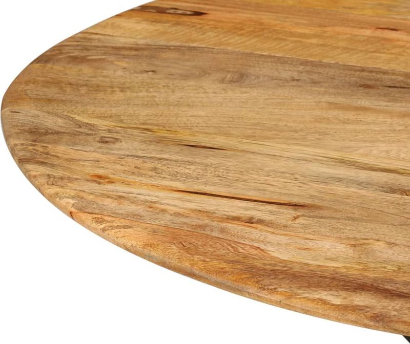 Eettafel - Massief Mangohout - Stalen Frame - 110 x 78 cm
