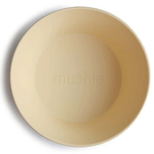 Mushie kinderkommen rond - daffodil - 2st