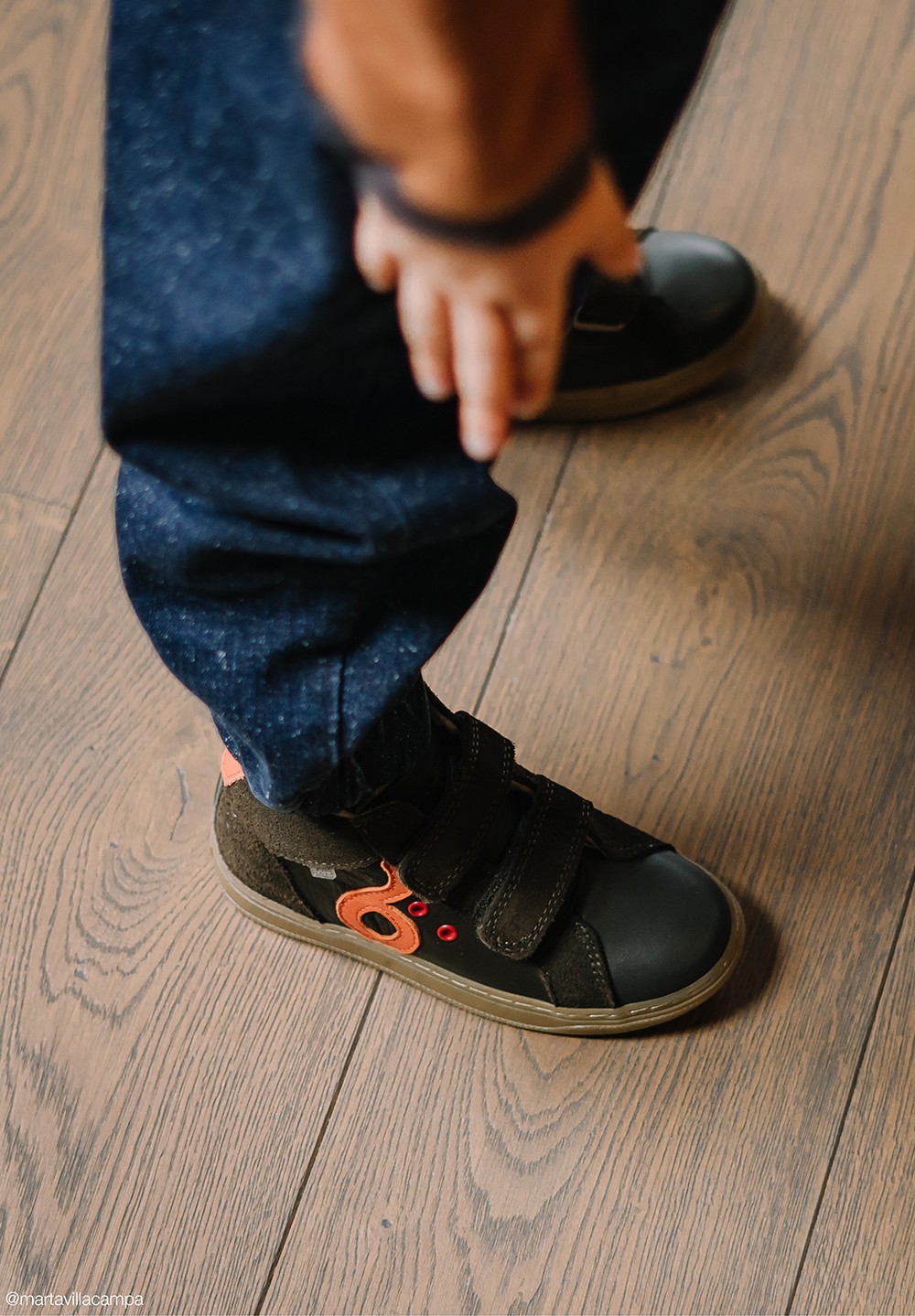 Orello logo TEX Wollfutter Kinder Grüne Orange