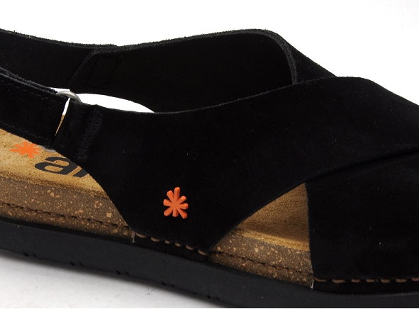 Art nu pieds plats femme 1710 s rhodes noir