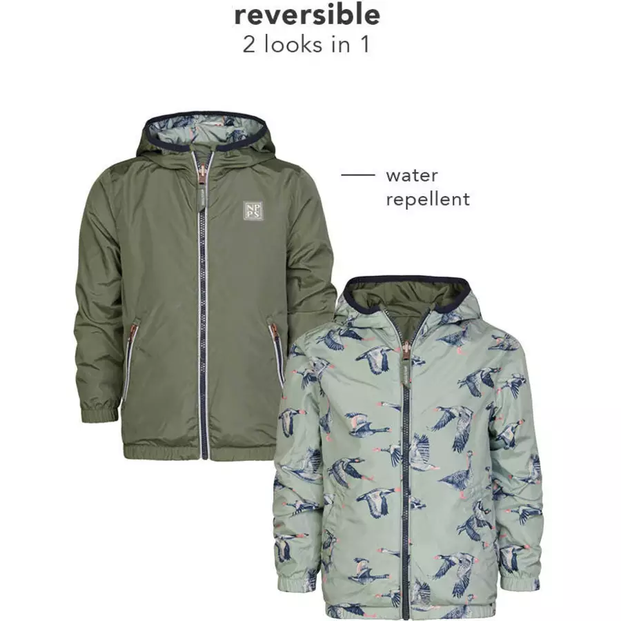 Noppies Sommer jacke Derwood- Reversible Slate Gray