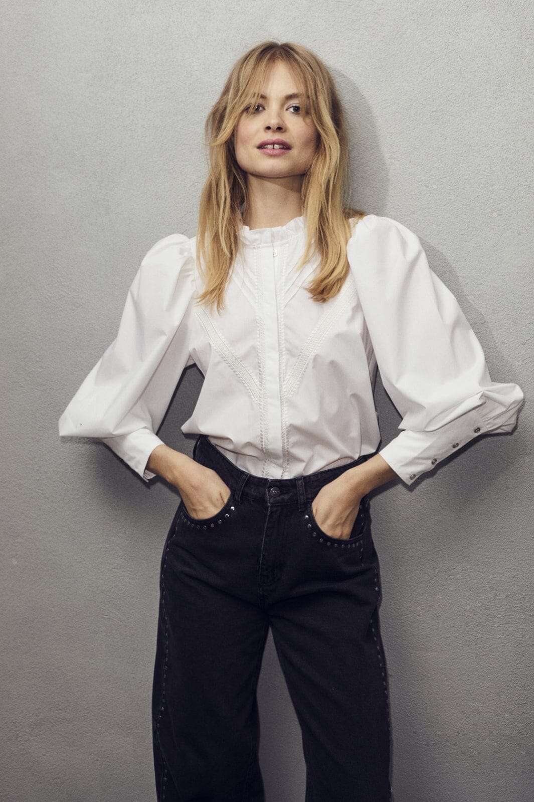 Co´Couture Cocc Crisp Pintuck Lace Shirt 35522