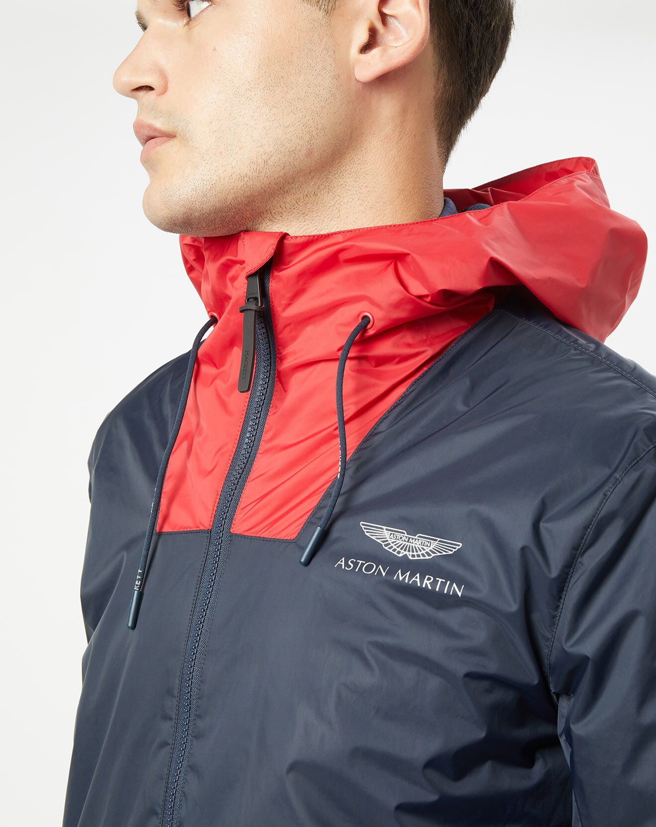 Hackett London Blouson Coupe-vent à capuche Aston Marting Racing multicolore