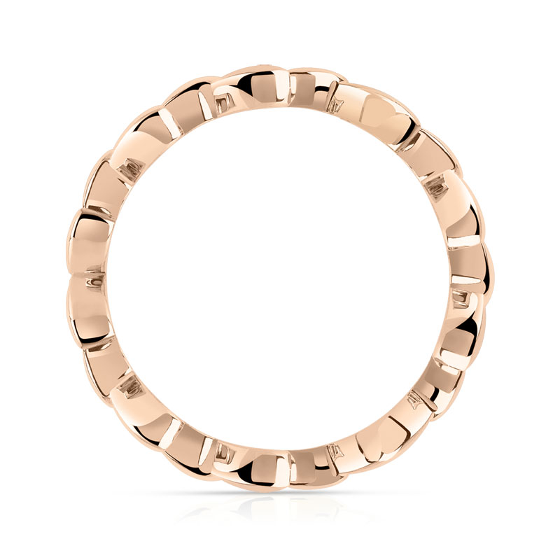 Bague or 375 rose